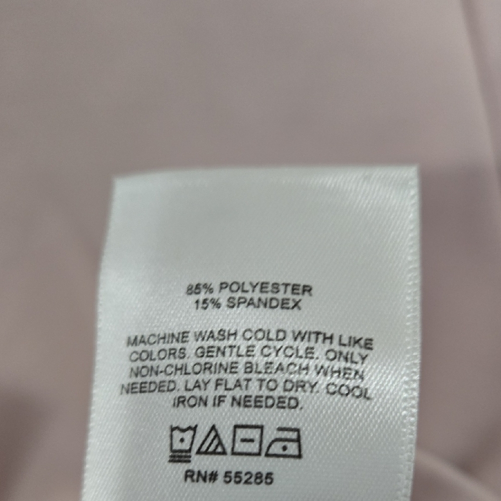Express Light Pink Short Sleeve Crop Top - Picture 3 of 7